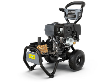 Annovi Reverberi AR9 - 16.28 benzindrevet højtryksrenser på stålramme med hjul i standard 3400 RPM model.