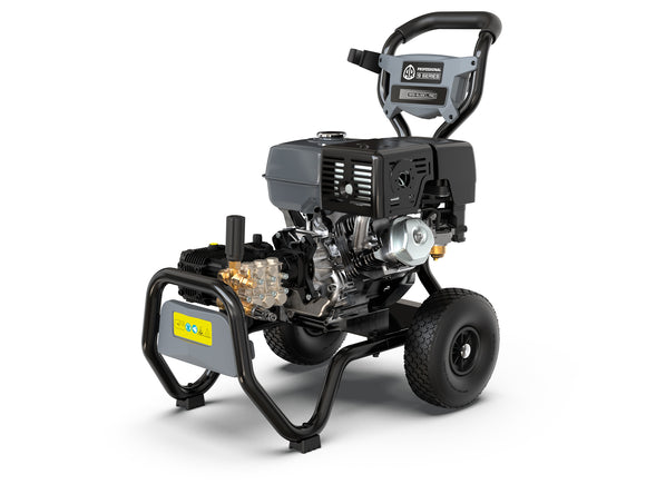 Annovi Reverberi AR9 - 16.28 benzindrevet højtryksrenser på stålramme med hjul  gearreduceret Low-RPM Pro-model.