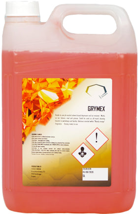 Inoqem Grymex Degreaser 5L dunk med effektiv koldaffedter og tjærefjerner til maskiner, traktorer og lastbiler.